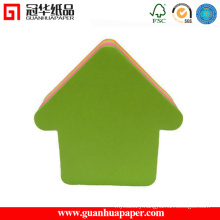 Printing Fancy Loose Leaf House Shaped Sticky Notes